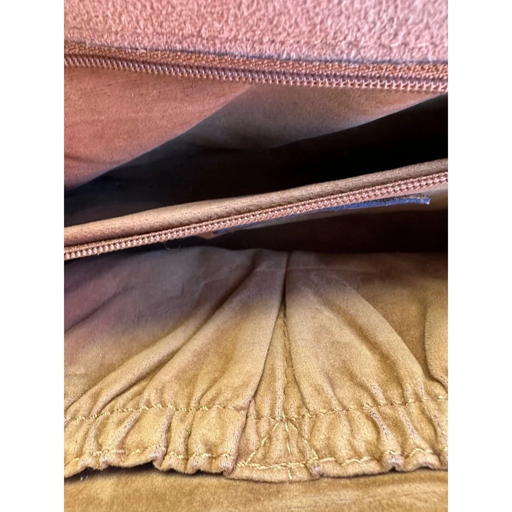 Patricia Nash Tauriana Portland Python Leather Crossbody Organizer Flap Bag Purs